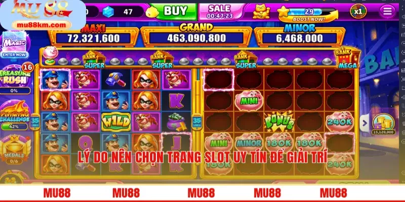 Lý do nên chọn trang slot uy tín để giải trí
